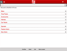 Tablet Screenshot of allisbike.com